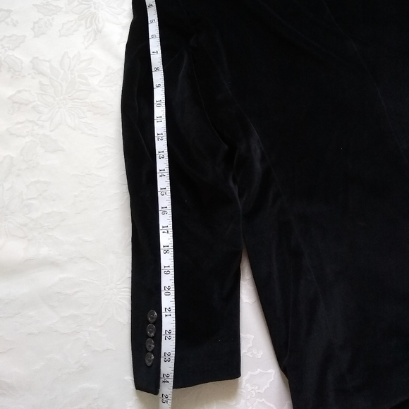 Ralph Ralph Lauren black velvet dinner jacket blazer two button - Picture 8 of 10